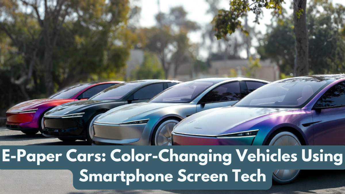 E-Paper Cars: Color-Changing Vehicles Using Smartphone Screen Tech